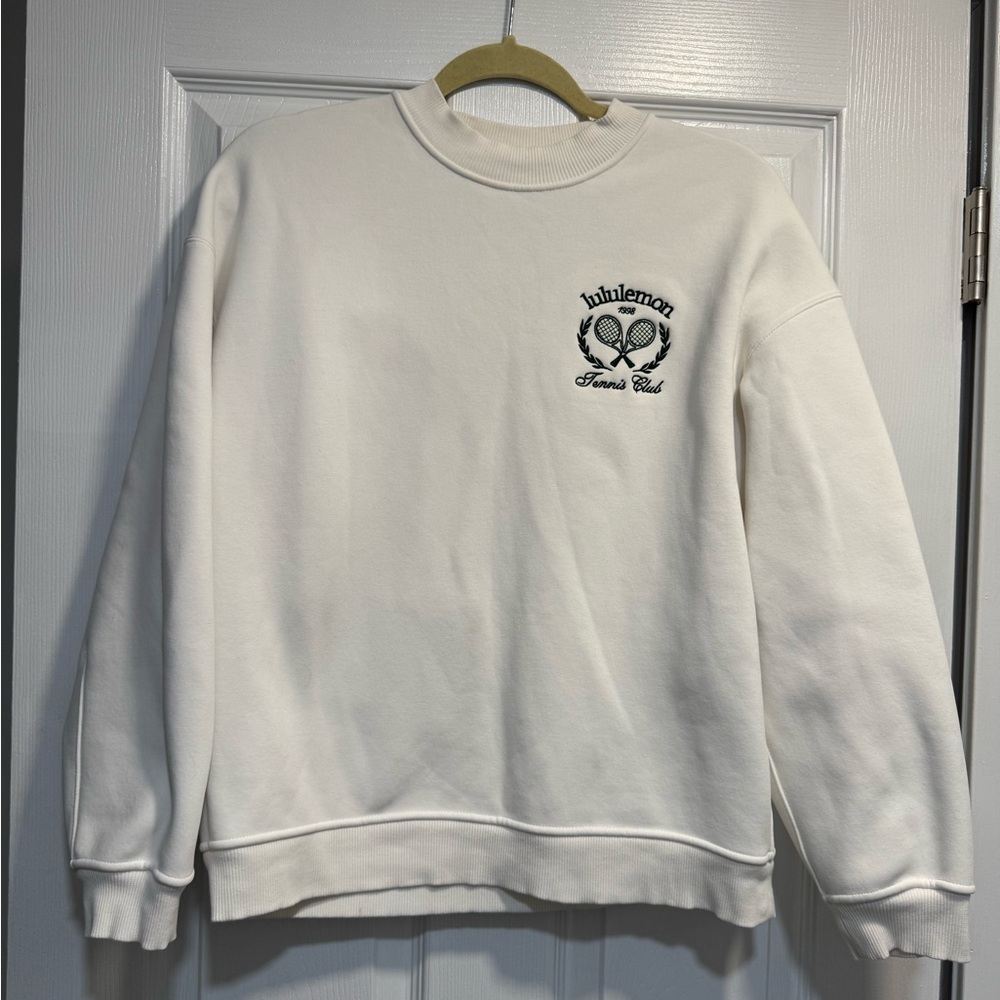 Lululemon Heavyweight Fleece Pullover *Tennis Club EUC Size Small - Picture 4 of 9